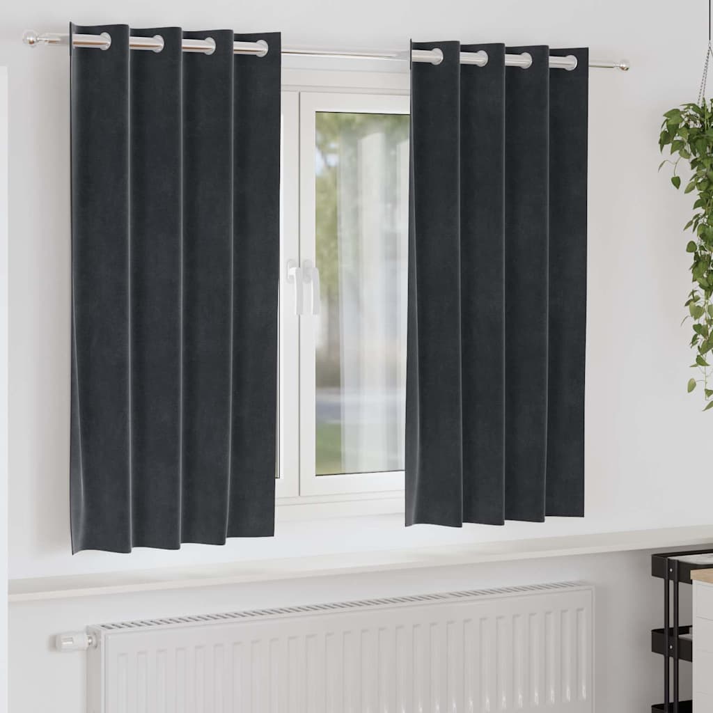 Mørklægningsgardiner 2 Stk. Fløjl - Variant 4107224