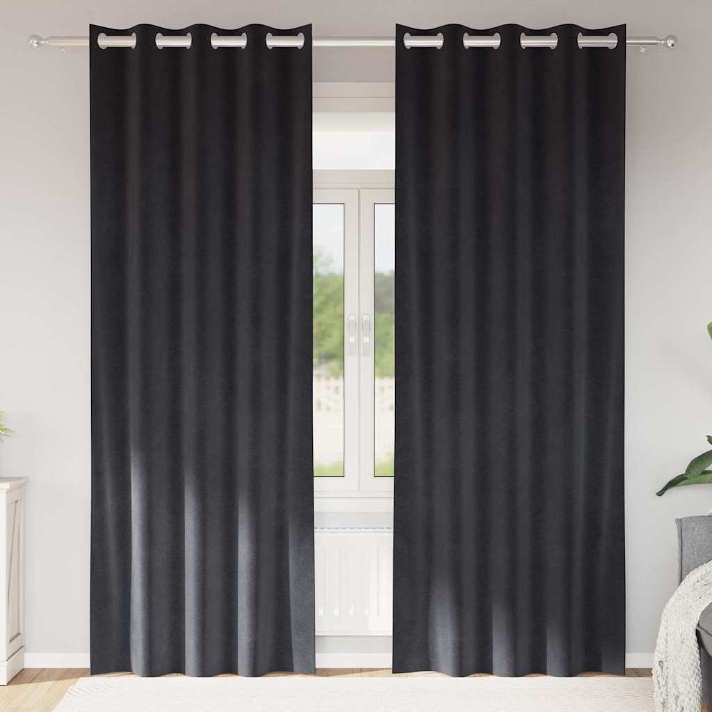 Mørklægningsgardiner 2 Stk. Fløjl - Variant 4107227