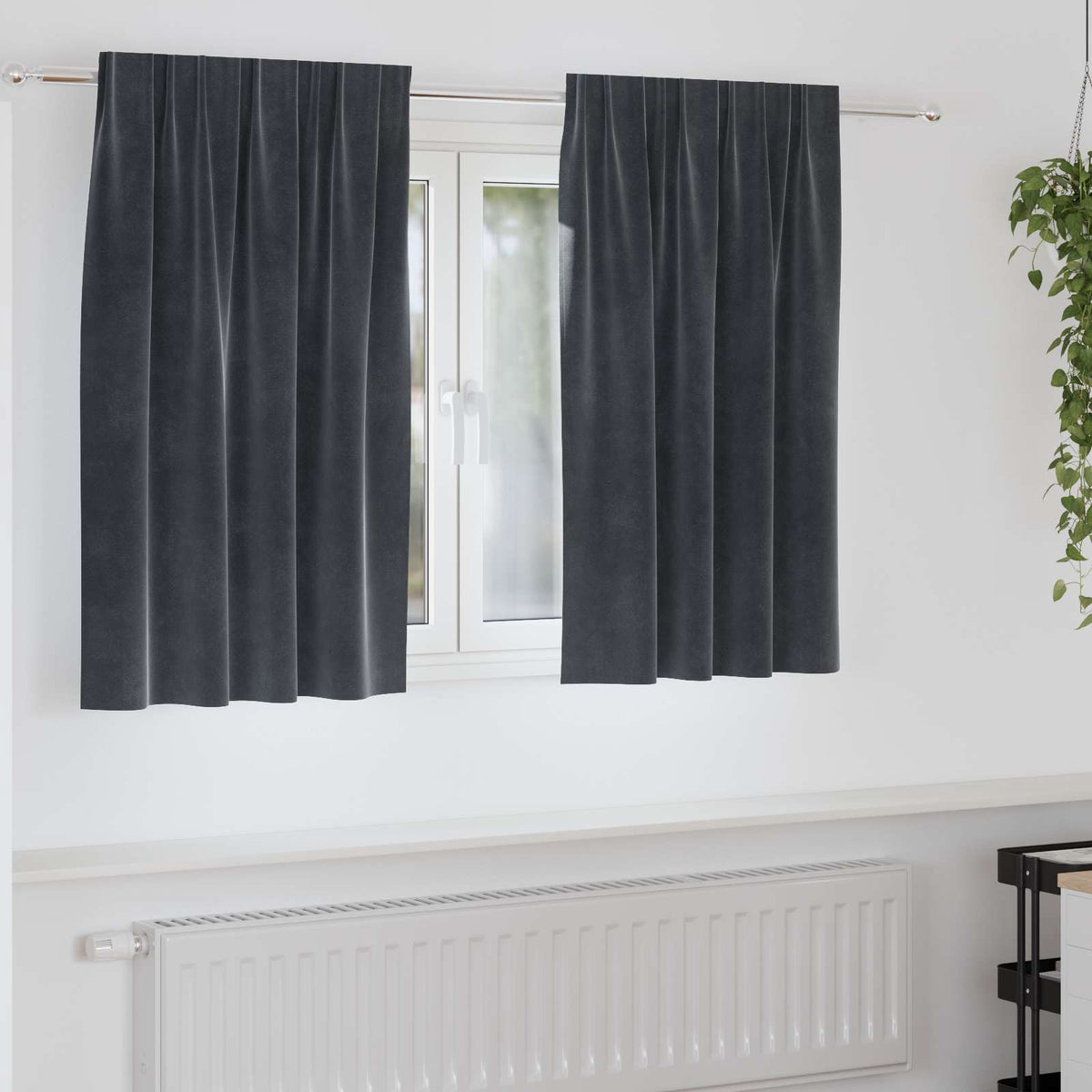 Mørklægningsgardiner 2 Stk. Fløjl - Variant 4107228