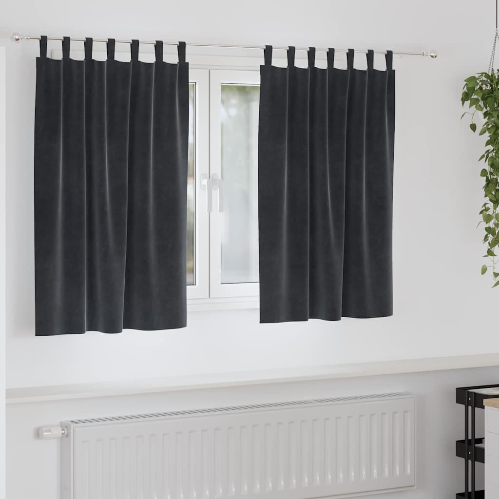 Mørklægningsgardiner 2 Stk. Fløjl - Variant 4107233