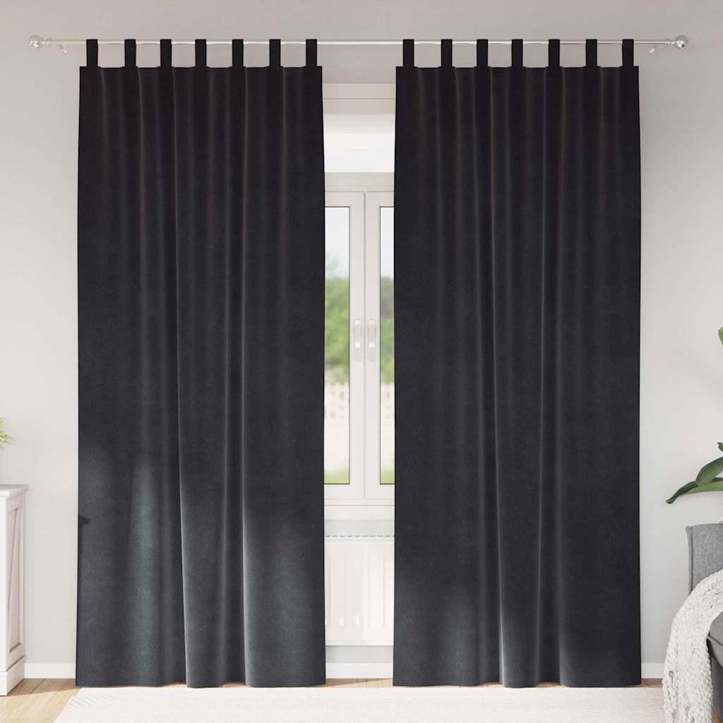 Mørklægningsgardiner 2 Stk. Fløjl - Variant 4107236