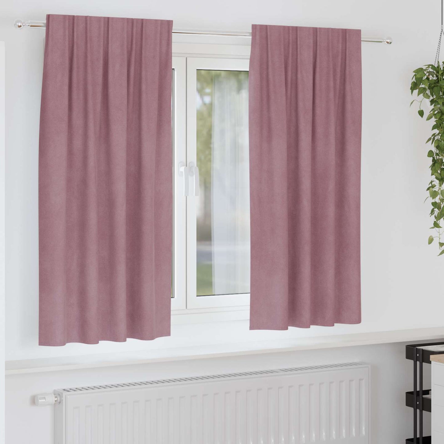 Mørklægningsgardiner 2 Stk. Fløjl - Variant 4107244