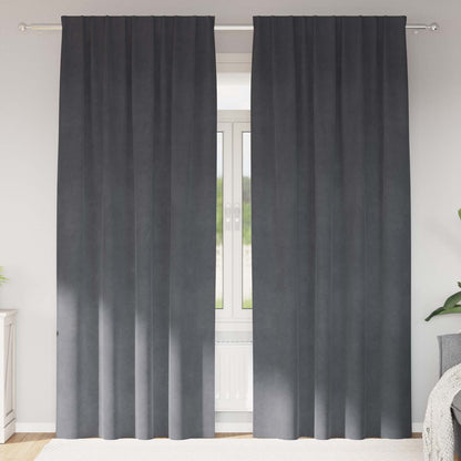 Mørklægningsgardiner 2 Stk. Fløjl - Variant 4107292