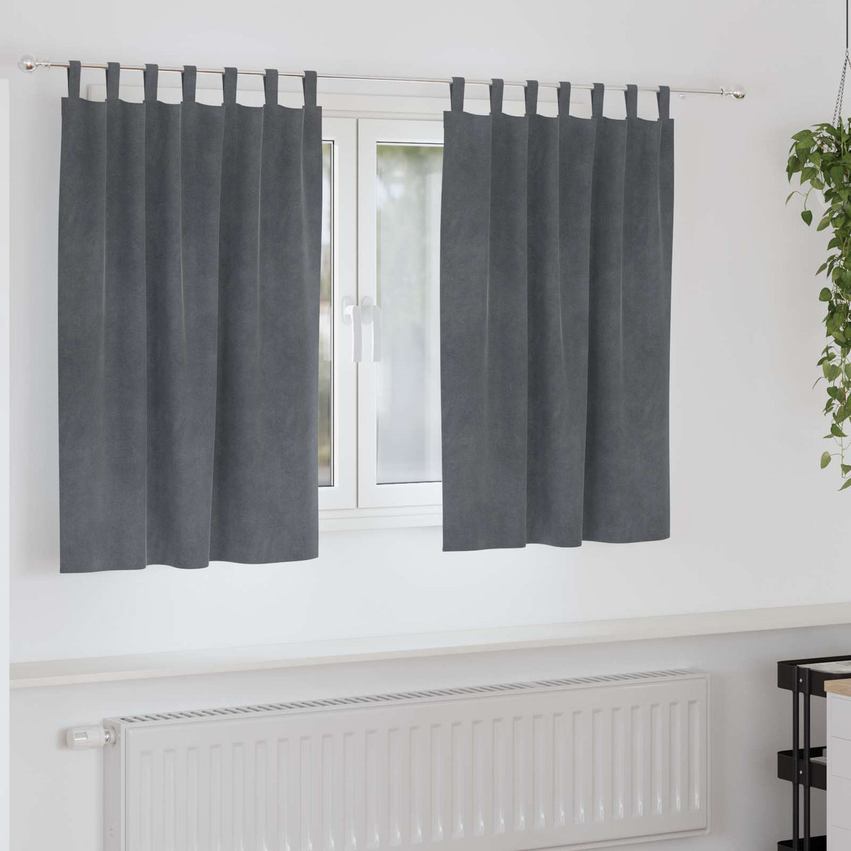 Mørklægningsgardiner 2 Stk. Fløjl - Variant 4107293