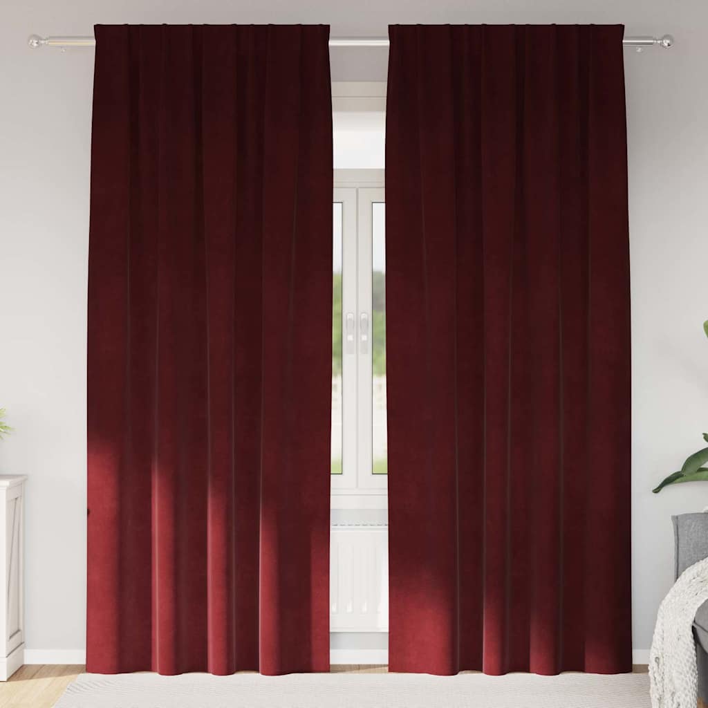 Mørklægningsgardiner 2 Stk. Fløjl - Variant 4107306