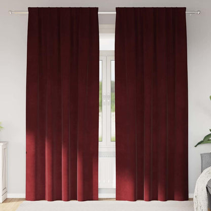 Mørklægningsgardiner 2 Stk. Fløjl - Variant 4107307