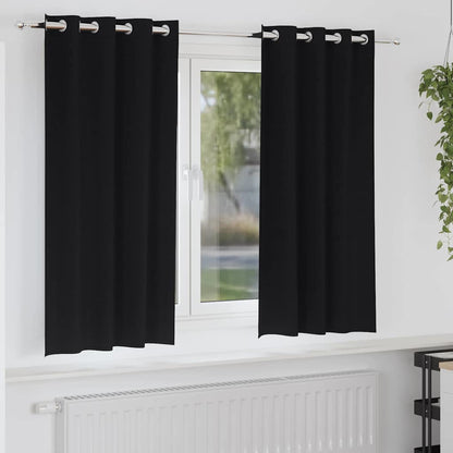 Mørklægningsgardiner Med Ringe 2 Dele 140 X