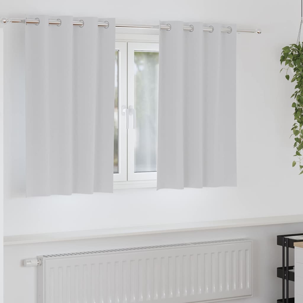 Mørklægningsgardiner Med Ringe 2 Dele 140 X