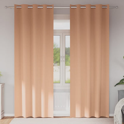 Mørklægningsgardiner Med Ringe 2 Dele 140 X