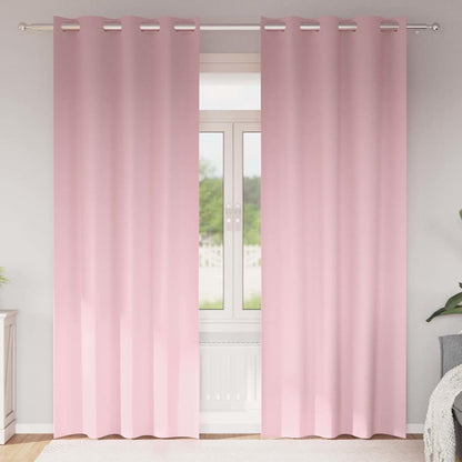 Mørklægningsgardiner Med Ringe 2 Dele 140 X