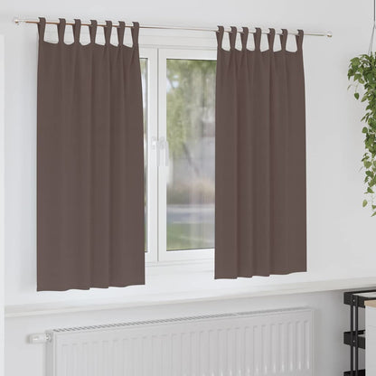 Mørklægningsgardiner Med Ringe 2 Dele 140 X