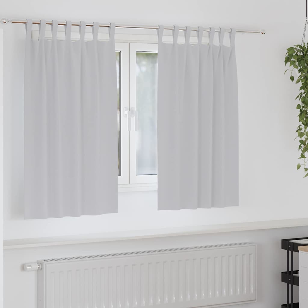 Mørklægningsgardiner Med Ringe 2 Dele 140 X
