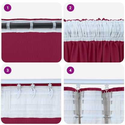 Velour Gardiner Med Gardiner 2 Dele Fløjl - Billede 7