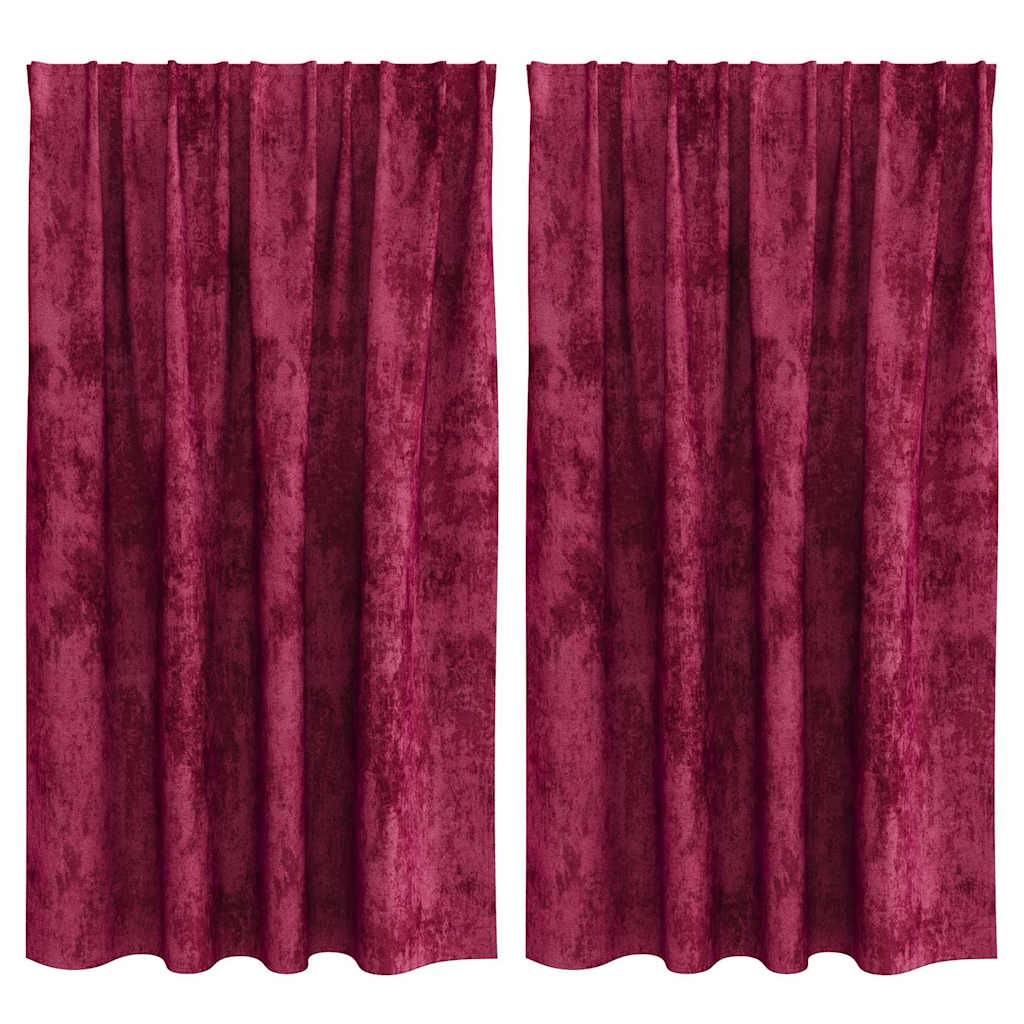 Velour Gardiner Med Gardiner 2 Dele Fløjl - Billede 2