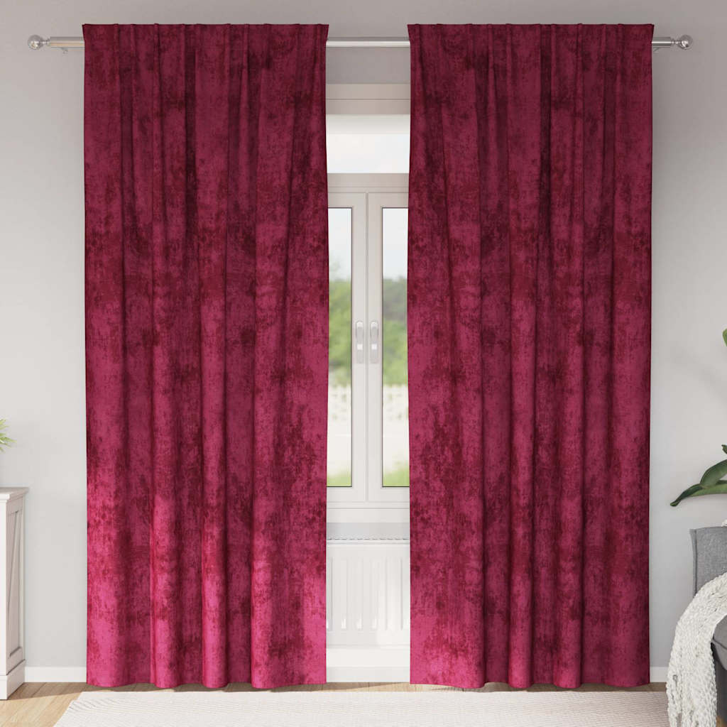 Velour Gardiner Med Gardiner 2 Dele Fløjl