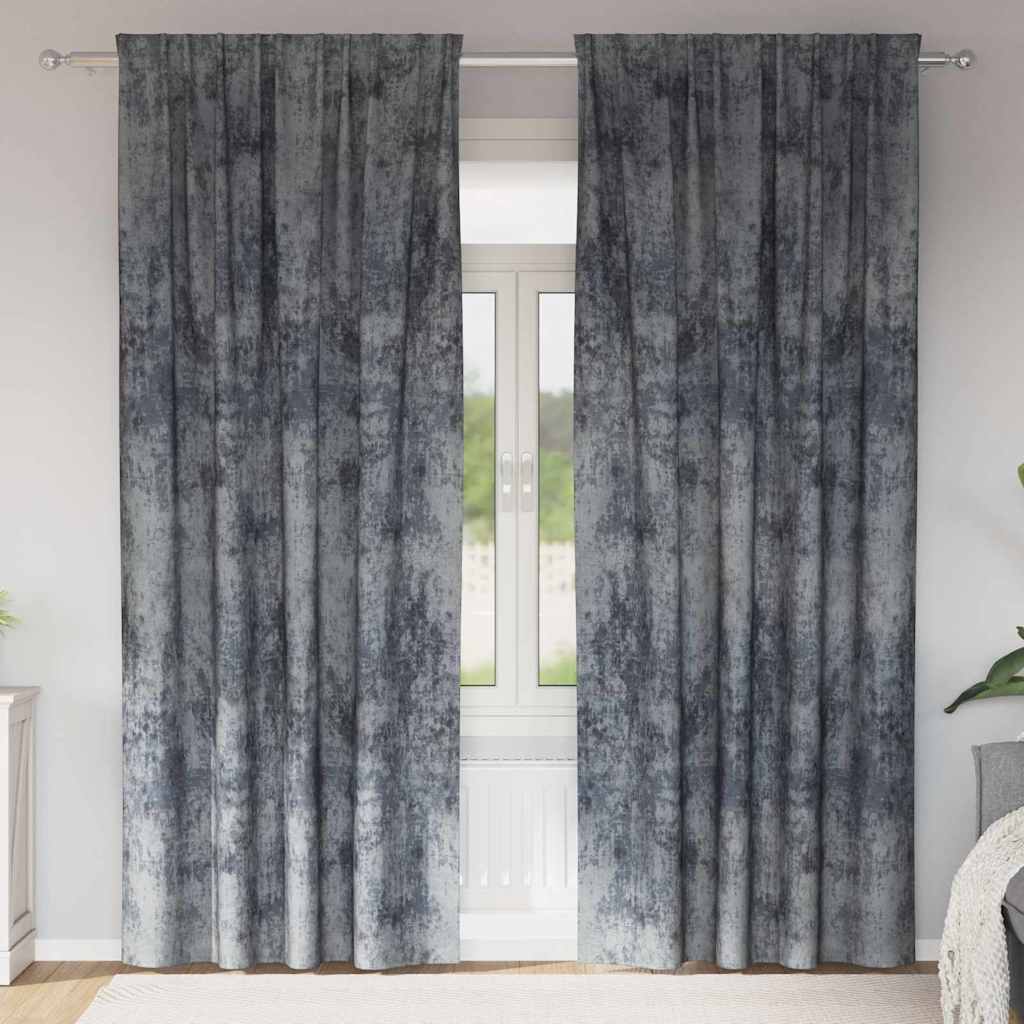 Velour Gardiner Med Gardiner 2 Dele Fløjl