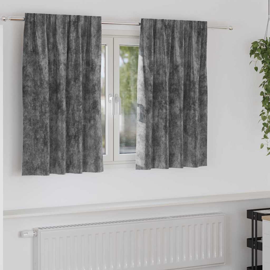 Velour Gardiner Med Gardiner 2 Dele Fløjl