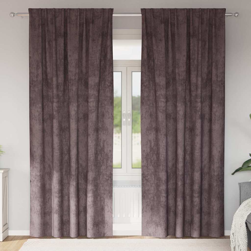 Velour Gardiner Med Gardiner 2 Dele Fløjl