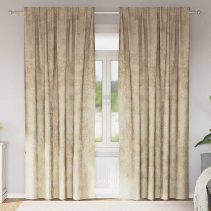 Velour Gardiner Med Gardiner 2 Dele Fløjl