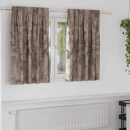 Velour Gardiner Med Gardiner 2 Dele Fløjl