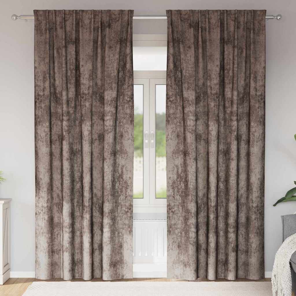 Velour Gardiner Med Gardiner 2 Dele Fløjl