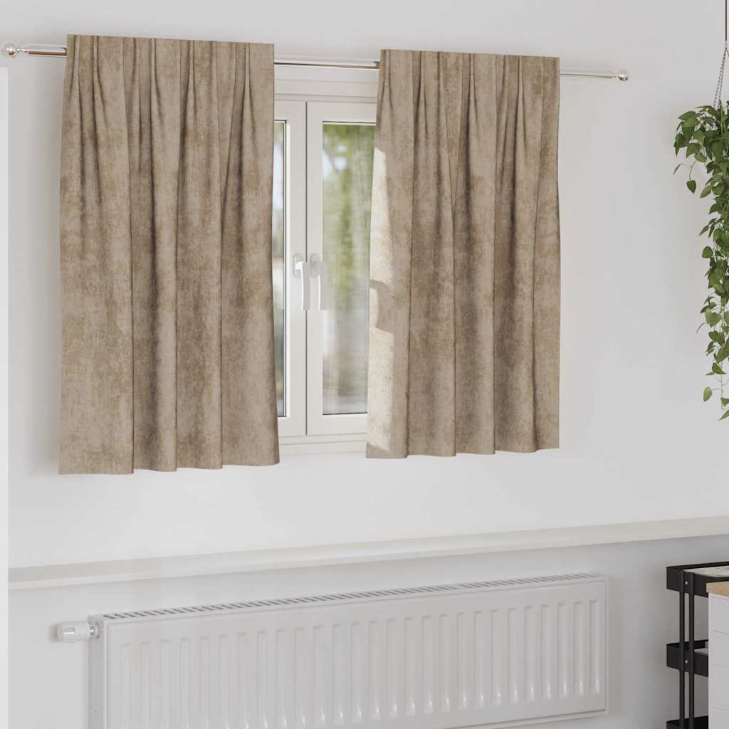 Velour Gardiner Med Gardiner 2 Dele Fløjl
