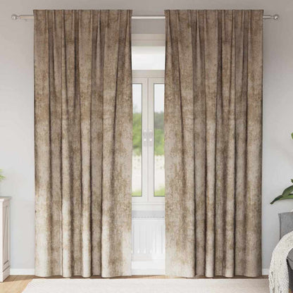 Velour Gardiner Med Gardiner 2 Dele Fløjl