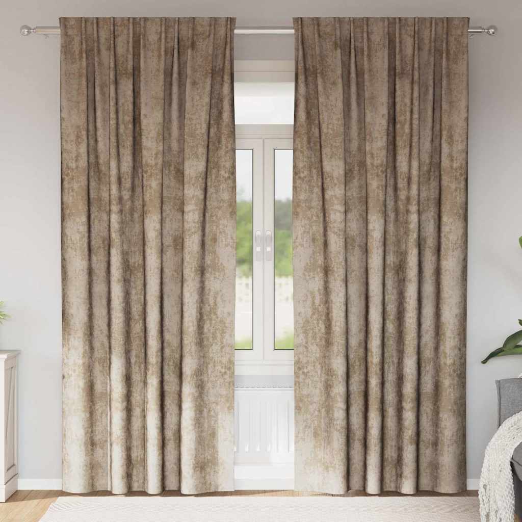 Velour Gardiner Med Gardiner 2 Dele Fløjl