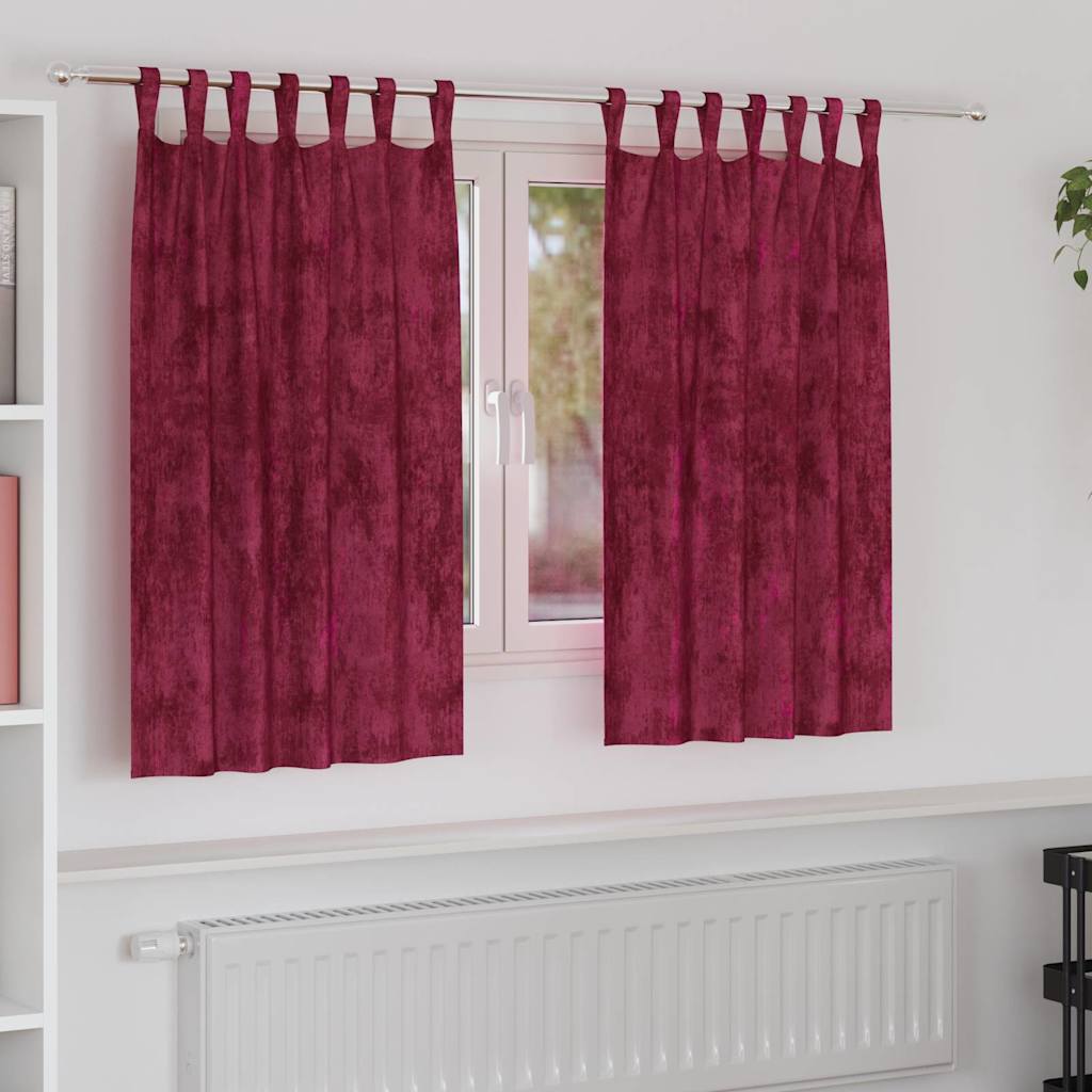 Velour Gardiner Med Gardiner 2 Dele Fløjl