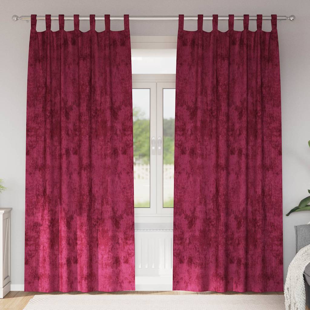 Velour Gardiner Med Gardiner 2 Dele Fløjl