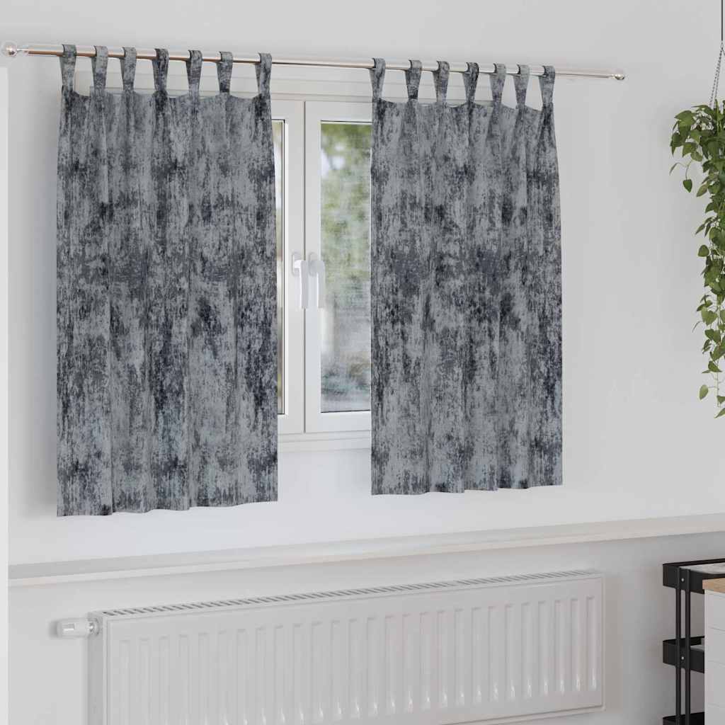 Velour Gardiner Med Gardiner 2 Dele Fløjl