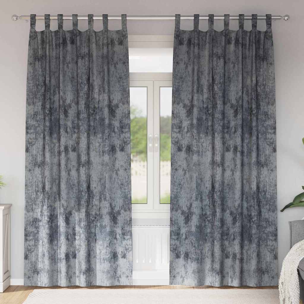 Velour Gardiner Med Gardiner 2 Dele Fløjl