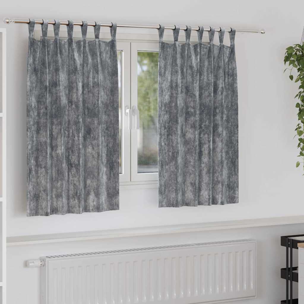 Velour Gardiner Med Gardiner 2 Dele Fløjl