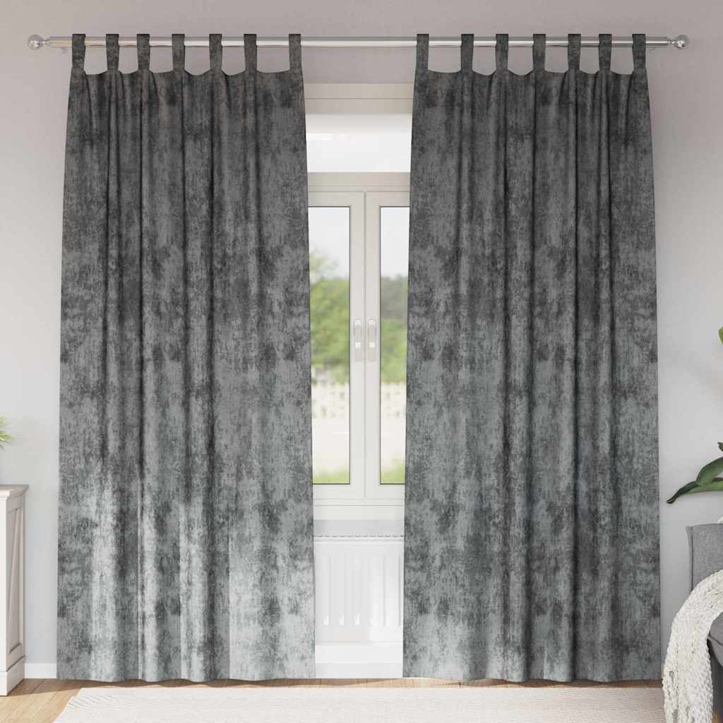 Velour Gardiner Med Gardiner 2 Dele Fløjl