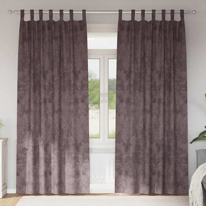Velour Gardiner Med Gardiner 2 Dele Fløjl