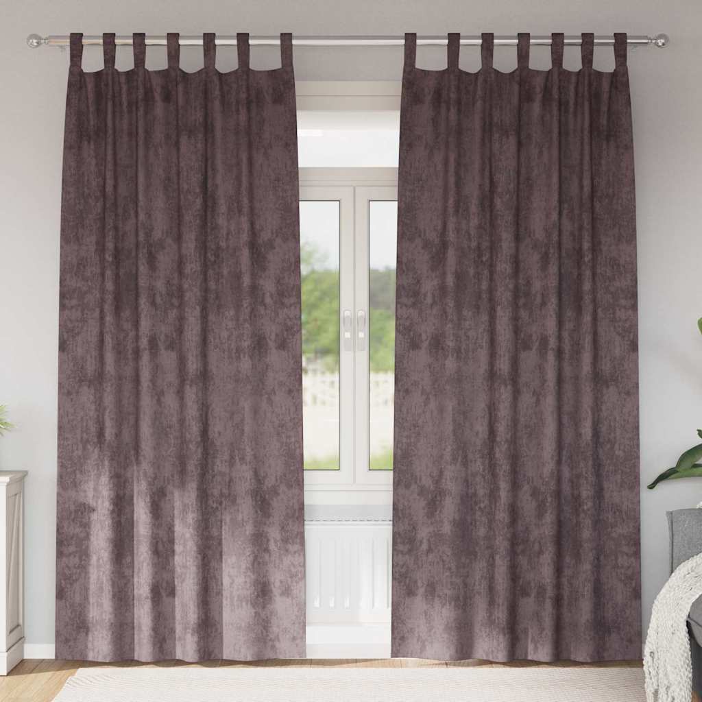 Velour Gardiner Med Gardiner 2 Dele Fløjl