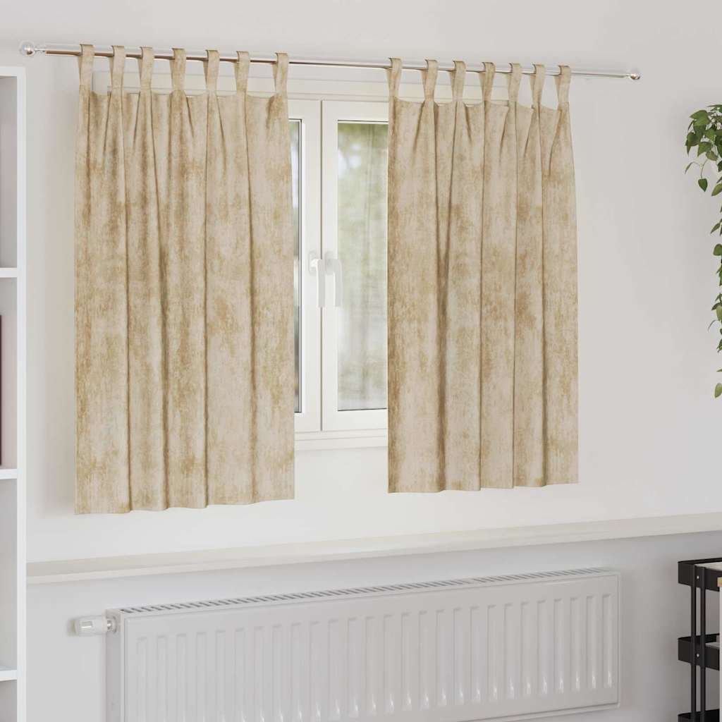 Velour Gardiner Med Gardiner 2 Dele Fløjl
