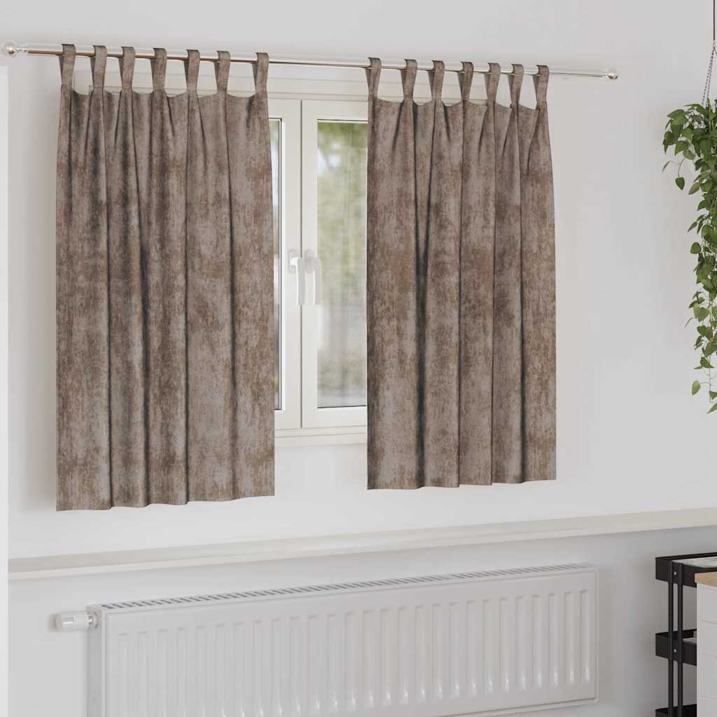 Velour Gardiner Med Gardiner 2 Dele Fløjl