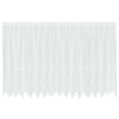 Lace Gardin Med Gardiner Blomstret 160 X 400 Cm Polyester - Billede 2