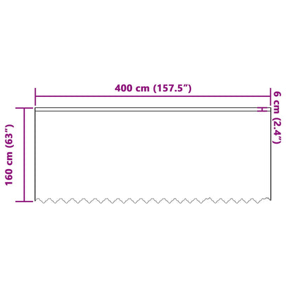 Lace Gardin Med Gardiner Blomstret 160 X 400 Cm Polyester - Billede 8
