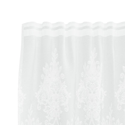Lace Gardin Med Gardiner Blomstret 200 X 500 Cm Polyester - Billede 4