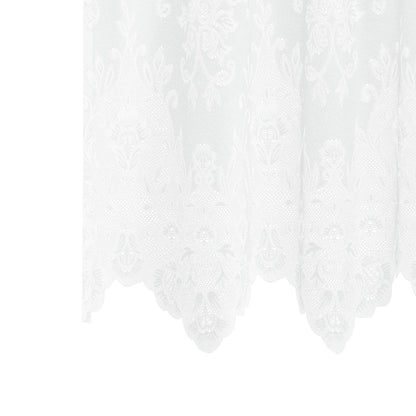Lace Gardin Med Gardiner Blomstret 200 X 500 Cm Polyester - Billede 5