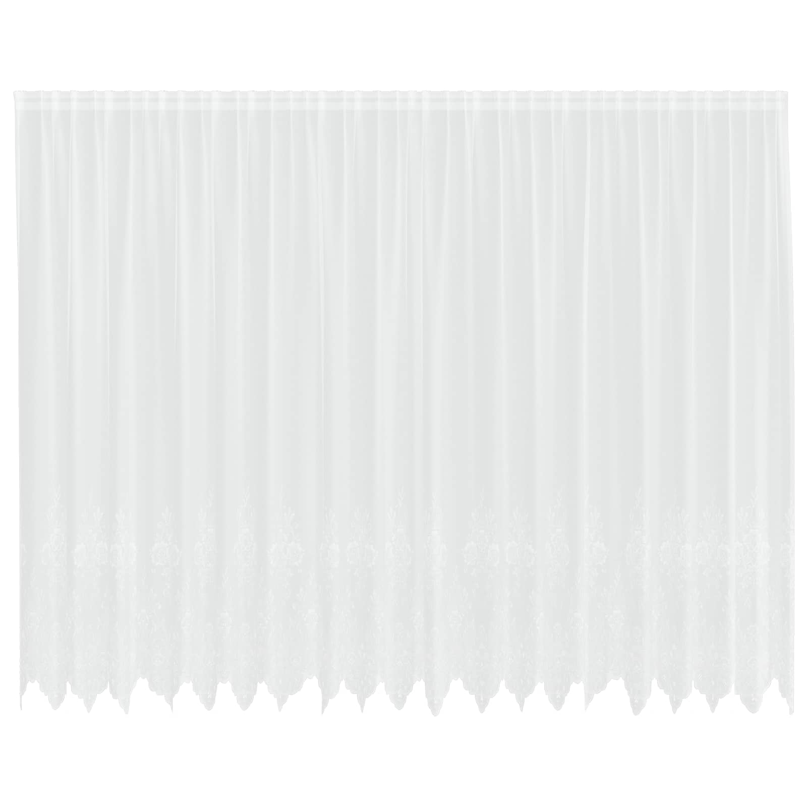 Lace Gardin Med Gardiner Blomstret 200 X 500 Cm Polyester - Billede 2
