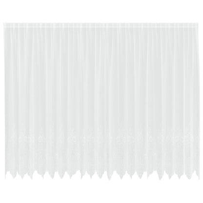 Lace Gardin Med Gardiner Blomstret 200 X 500 Cm Polyester - Billede 2