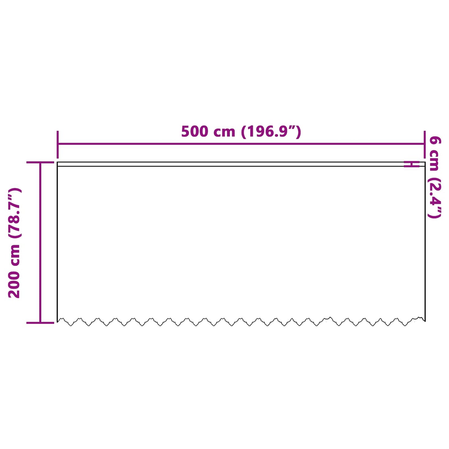 Lace Gardin Med Gardiner Blomstret 200 X 500 Cm Polyester - Billede 8
