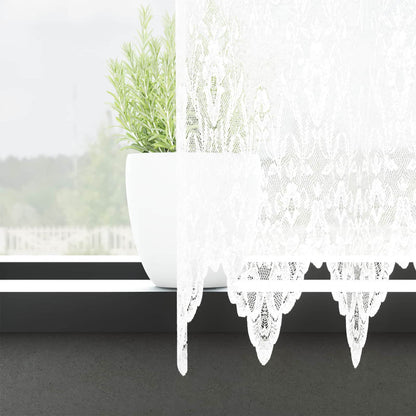 Lace Gardin Med Gardiner Blomstret 280 X 750 Cm Polyester - Billede 3