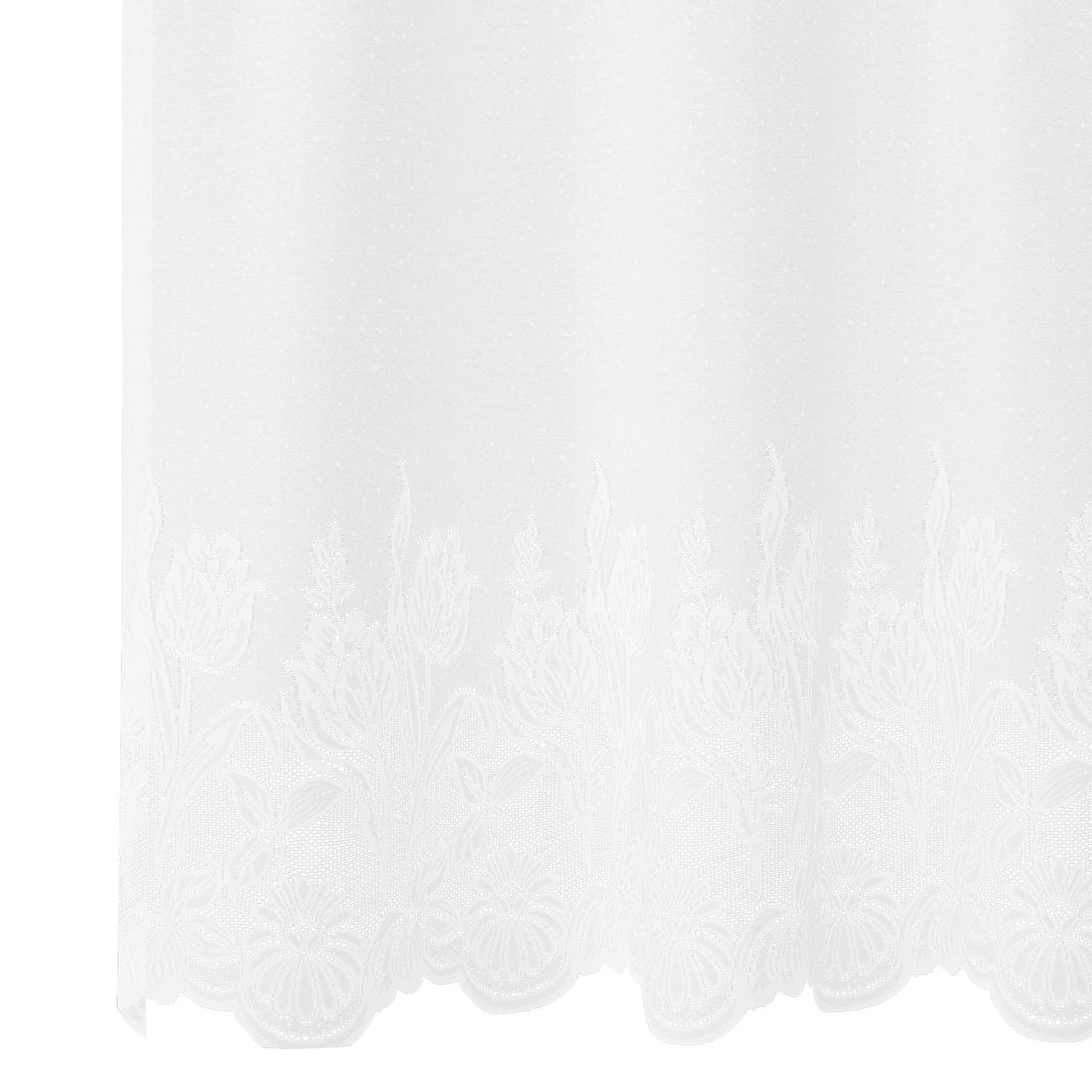 Lace Gardin Med Gardiner Blomstret 100 X 150 Cm Polyester - Billede 5
