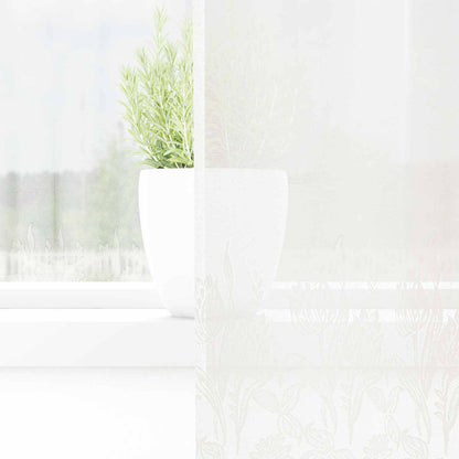 Lace Gardin Med Gardiner Blomstret 100 X 150 Cm Polyester - Billede 3