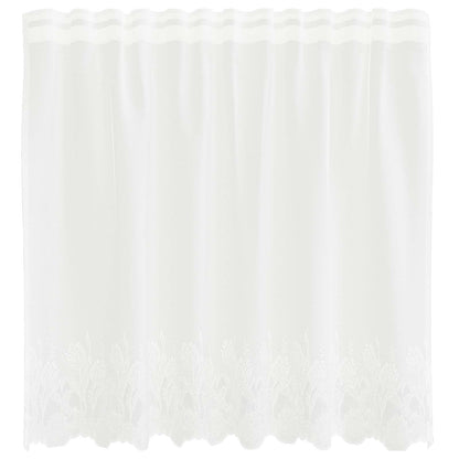 Lace Gardin Med Gardiner Blomstret 100 X 150 Cm Polyester - Billede 2