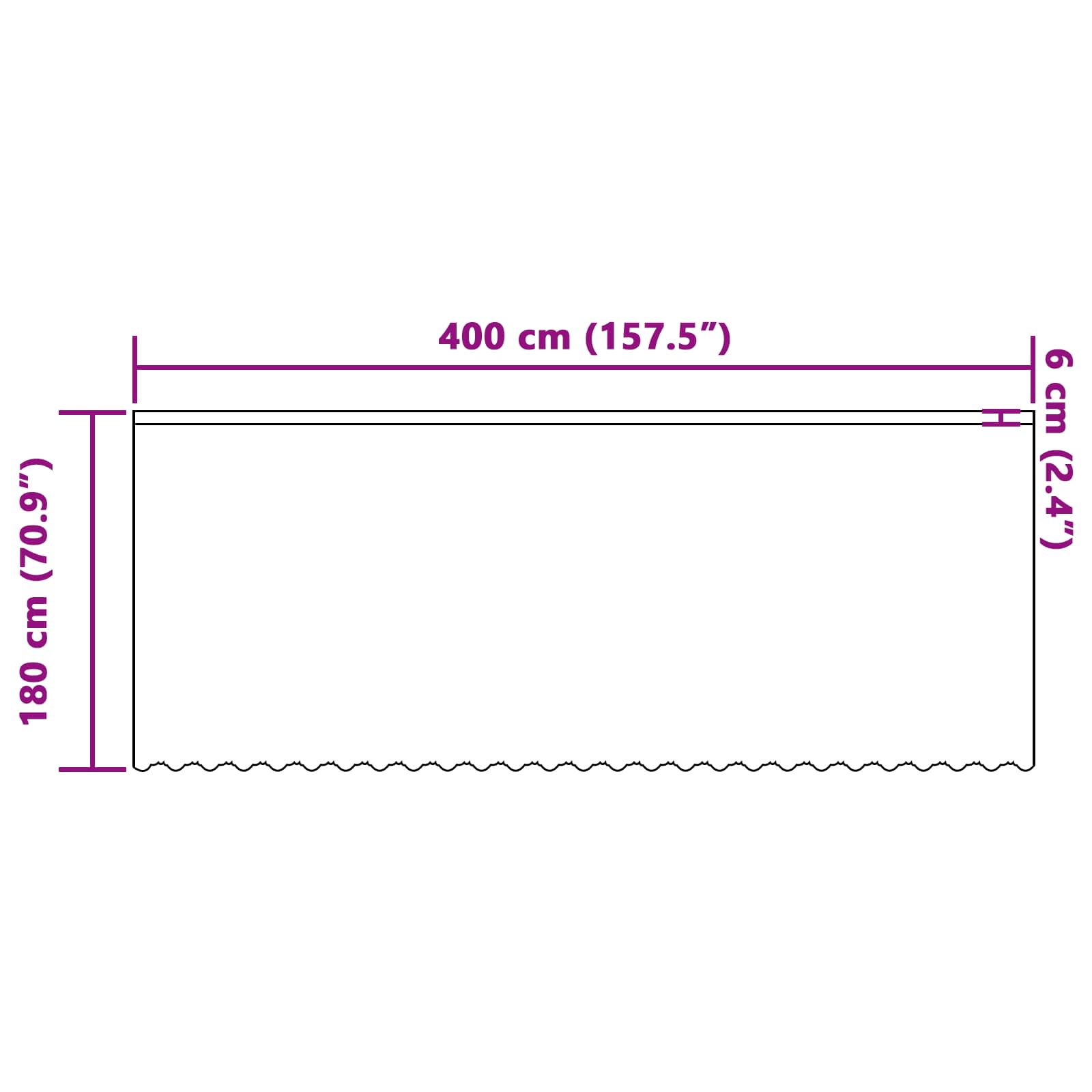 Lace Gardin Med Gardiner Blomstret 180 X 400 Cm Polyester - Billede 8